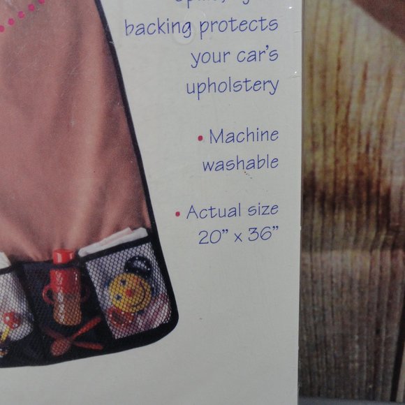 Sassy CAr Seat undermat with pockets~NOS~unsealed~machine washable~20x36 - Picture 6 of 6